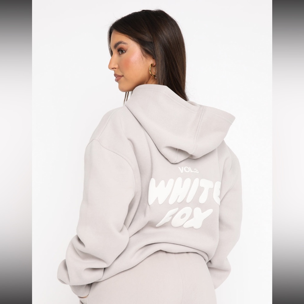 White Fox Offstage Hoodie Moon - Size S/M